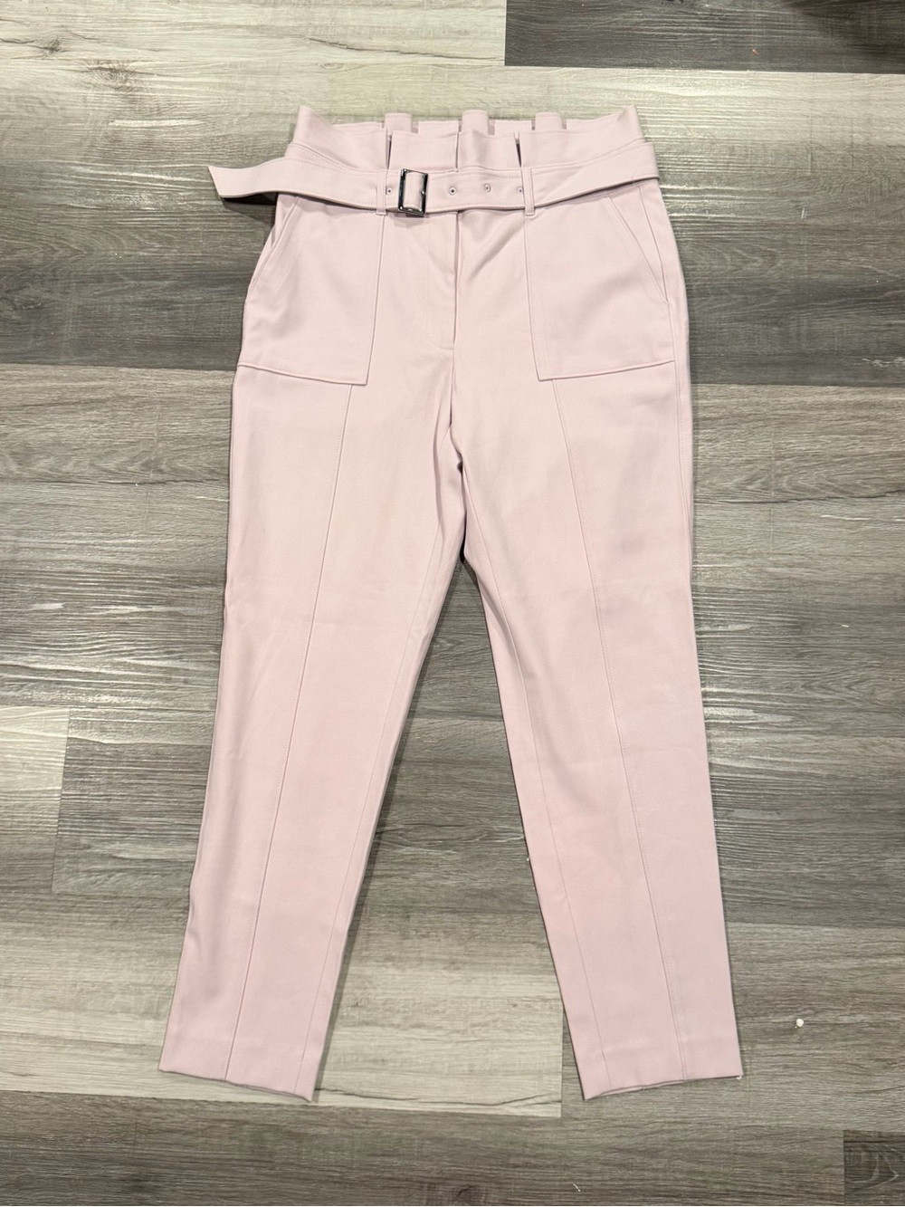 White House Black Market The Tapered Ankle Pants Womens Size 6 Pink Belted